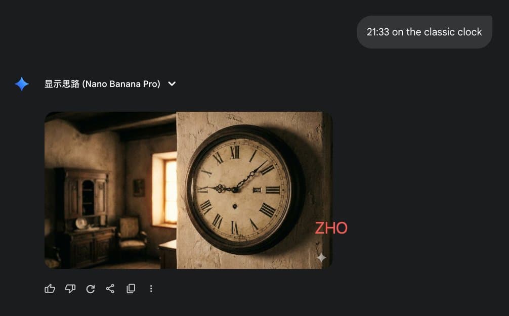 Clock face time rendering test Prompt